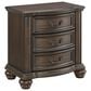 Mayberry Hill Brunswick King Panel Bed with Two Nightstands in Mahogany, , large
