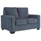 Ashley Rannis Stationary Twin Sofa Sleeper in Navy, , large