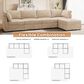 HOMLUX 5-Piece Mod Sectional with Ottoman in Beige, , large