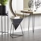 Maple and Jade Inverted Pyramid End Table in Black, , large