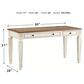 Ashley Realyn Lift Top Desk in White and Brown, , large