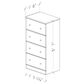 Lemoore Essential 23" 4-Drawer Chest in Grey Walnut, , large