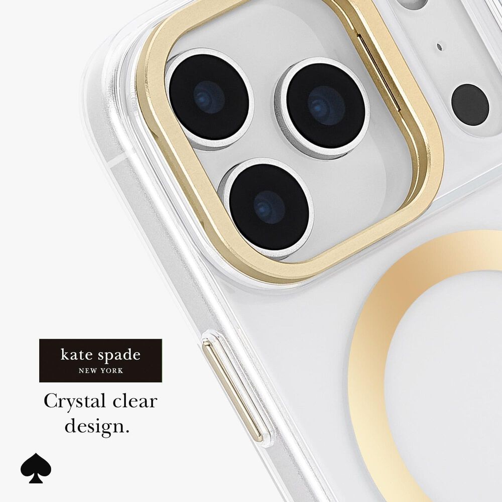 Kate Spade Protective MagSafe Case with Stand for Apple iPhone 17 Pro in Icon Clear, , large