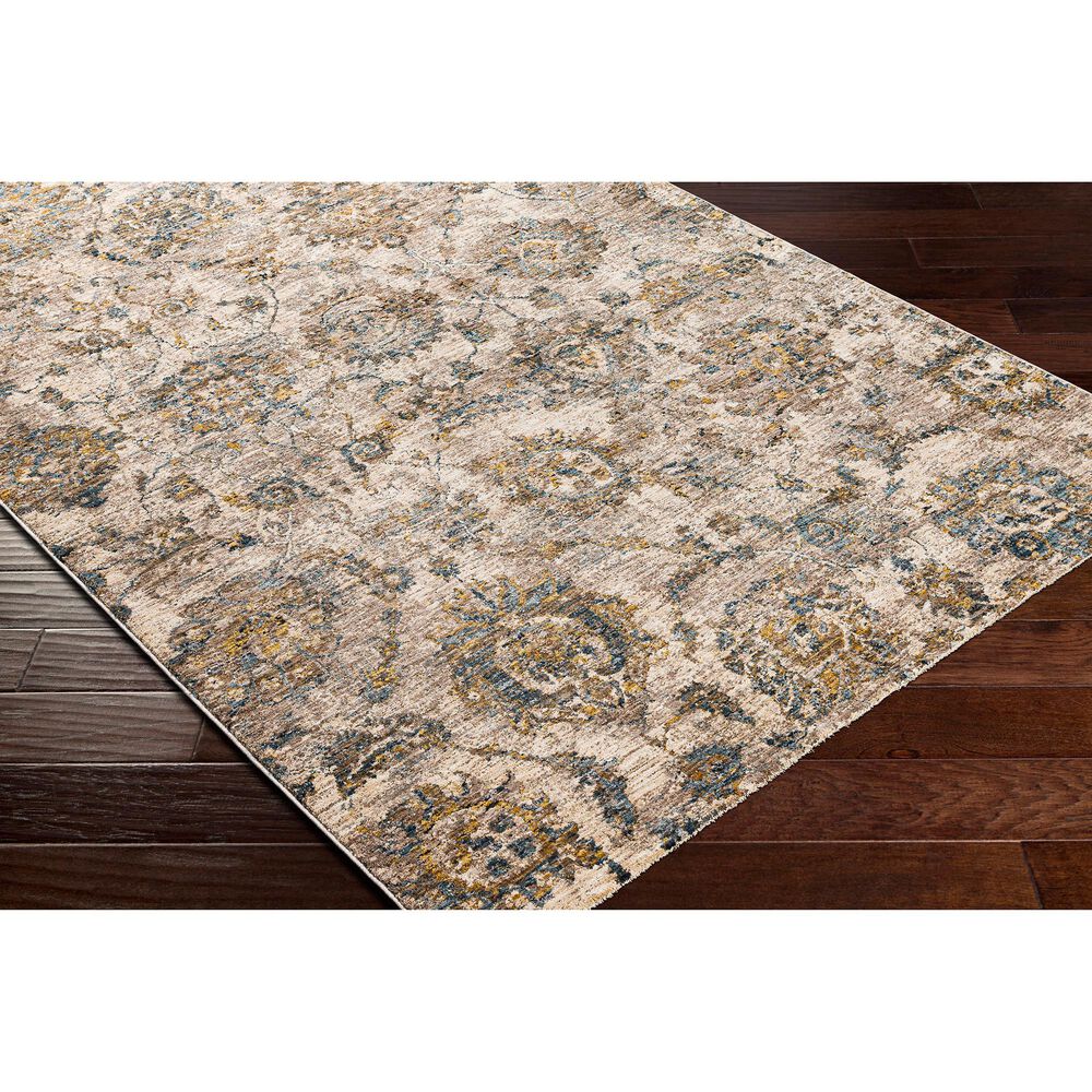 Surya Mirabel 5&#39; x 7&#39;5&quot; Teal, Aqua, Mustard, Brown, Taupe and Beige Area Rug, , large