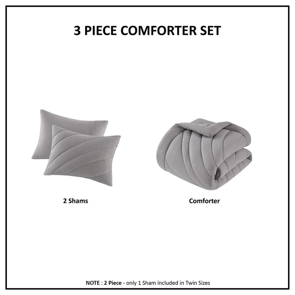 Hampton Park Juniper 3-Piece Full/Queen Comforter Set in Grey, , large