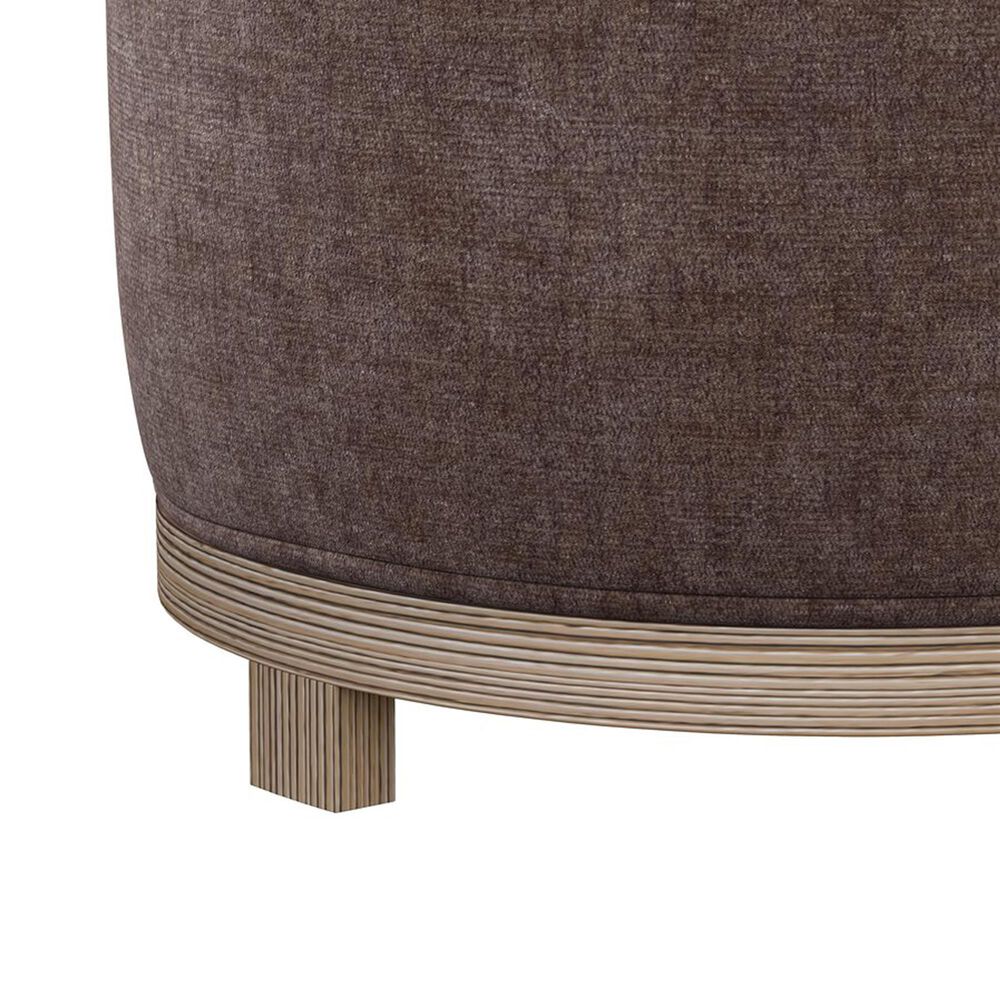 Golden Wave Furniture Lana Ottoman with Swivel Base in Rose, , large