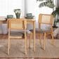 Baxton Studio Dannon Side Chair in Natural Oak and Light Brown (Set of 2), , large