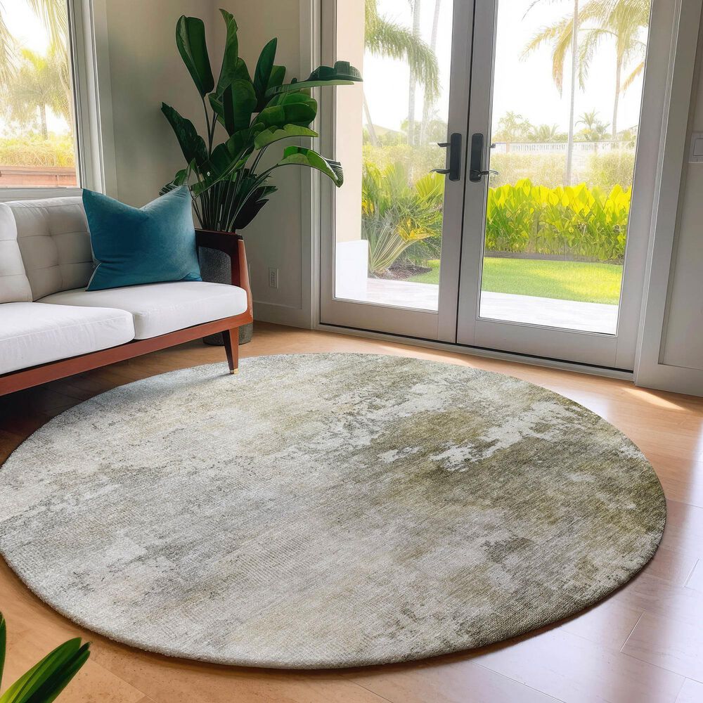 Dalyn Rug Company Bresca 8&#39; Round Wheat Indoor/Outdoor Area Rug, , large