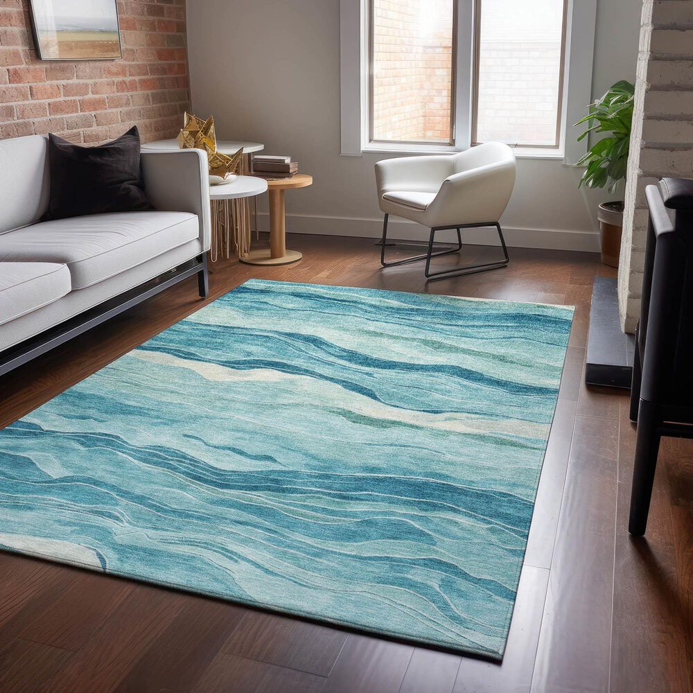 Dalyn Rug Company Pacifica PA6 5&#39; x 7&#39;6&quot; Turquoise Area Rug, , large