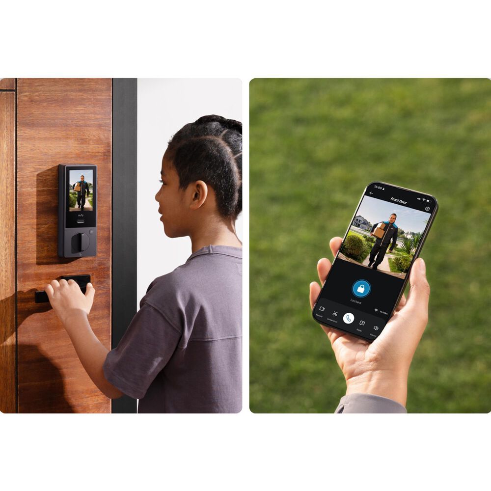 eufy FamiLock S3 Max Video Doorbell and Palm Scanner in Black, , large