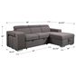 Amalfi Home Furniture Positano 2-Piece Sleeper Sectional in Urban Pepper, , large