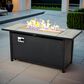 HOMLUX 54" Outdoor Propane Fire Pit Table in Black, , large