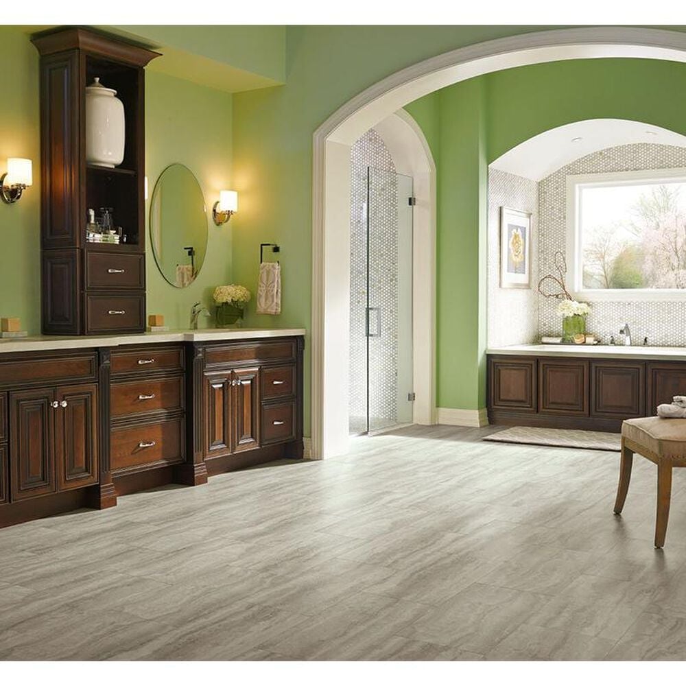 Armstrong Piazza Travertine Dovetail 12" x 24" Luxury Vinyl Plank, , large