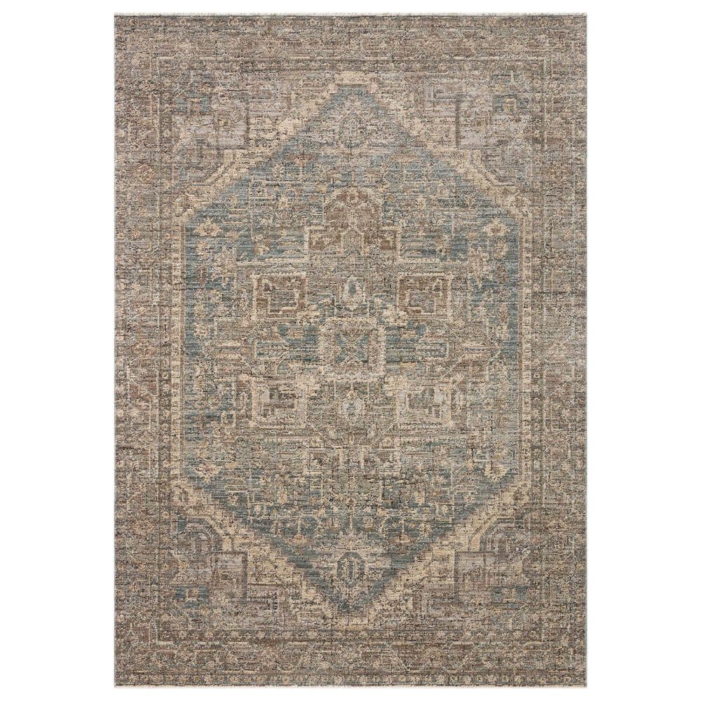 Loloi Priscilla Blue and Bark 3"6" x 5"3" Area Rug, , large