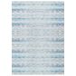 Dalyn Rug Company Seabreeze Chevron 8" Round Denim Area Rug, , large