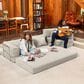 Jaxx Unsofa Stationary Sofa in Stucco Grey, , large