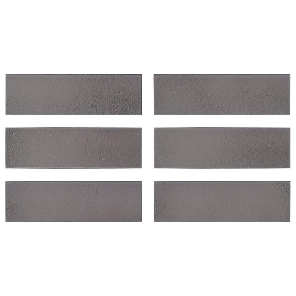 Soho Studio ColorHues Pebble Gray 2" x 8" Lava Stone Tile, , large