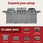 TYTUS Anaheim 4-Burner Gas Grill in Gunmetal Gray, , large