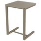 Telescope Casual Furniture Outdoor Square Side C Table with Marine Grade Polymer Top in Storm, , large