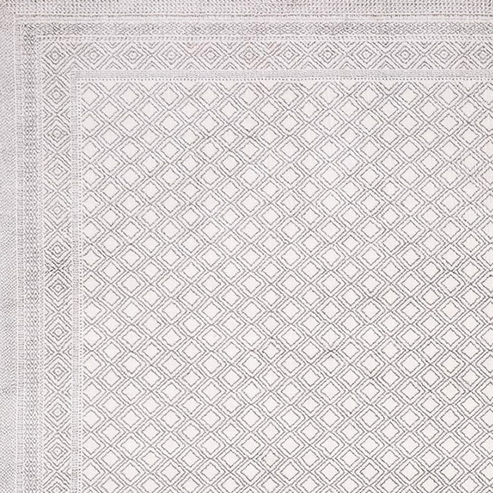 Oriental Weavers Montecito Diamond Border 6&#39;7&quot; x 9&#39;6&quot; White Area Rug, , large