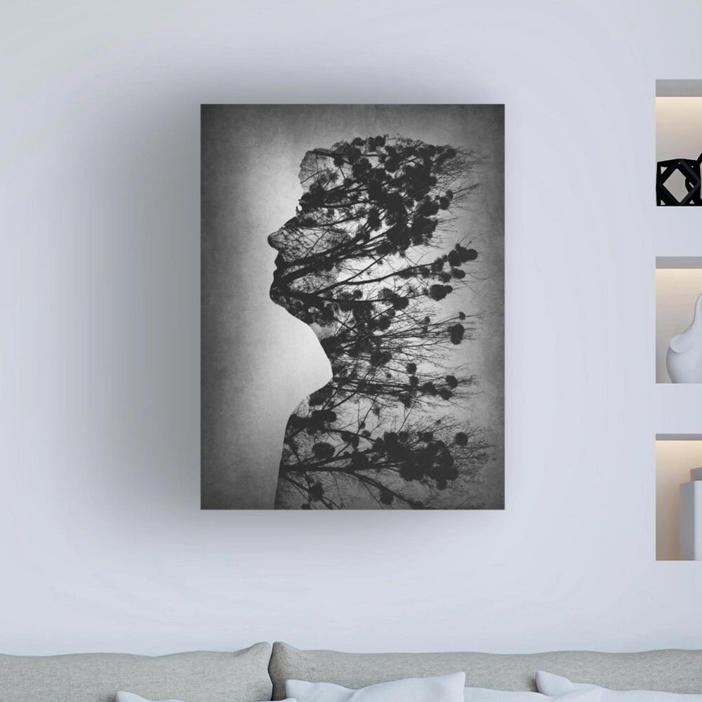 Timberlake Essence Of Life 32&quot; x 24&quot; Canvas Art in Grey/Black/White, , large