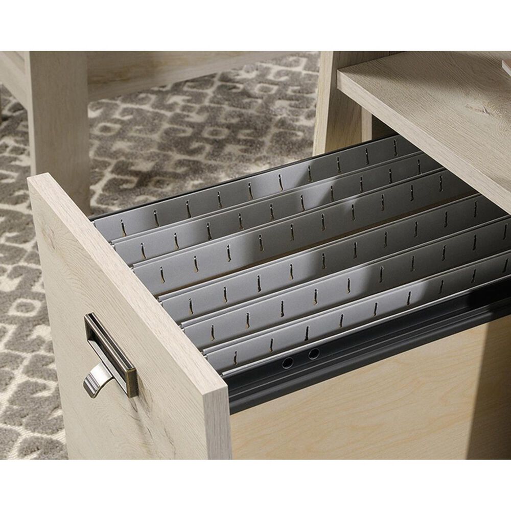 Sauder Trestle Executive Desk in Chalked Chestnut, , large