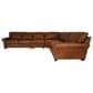 Bordeaux & Co 4-Piece Leather Sectional in Leon Maple, , large
