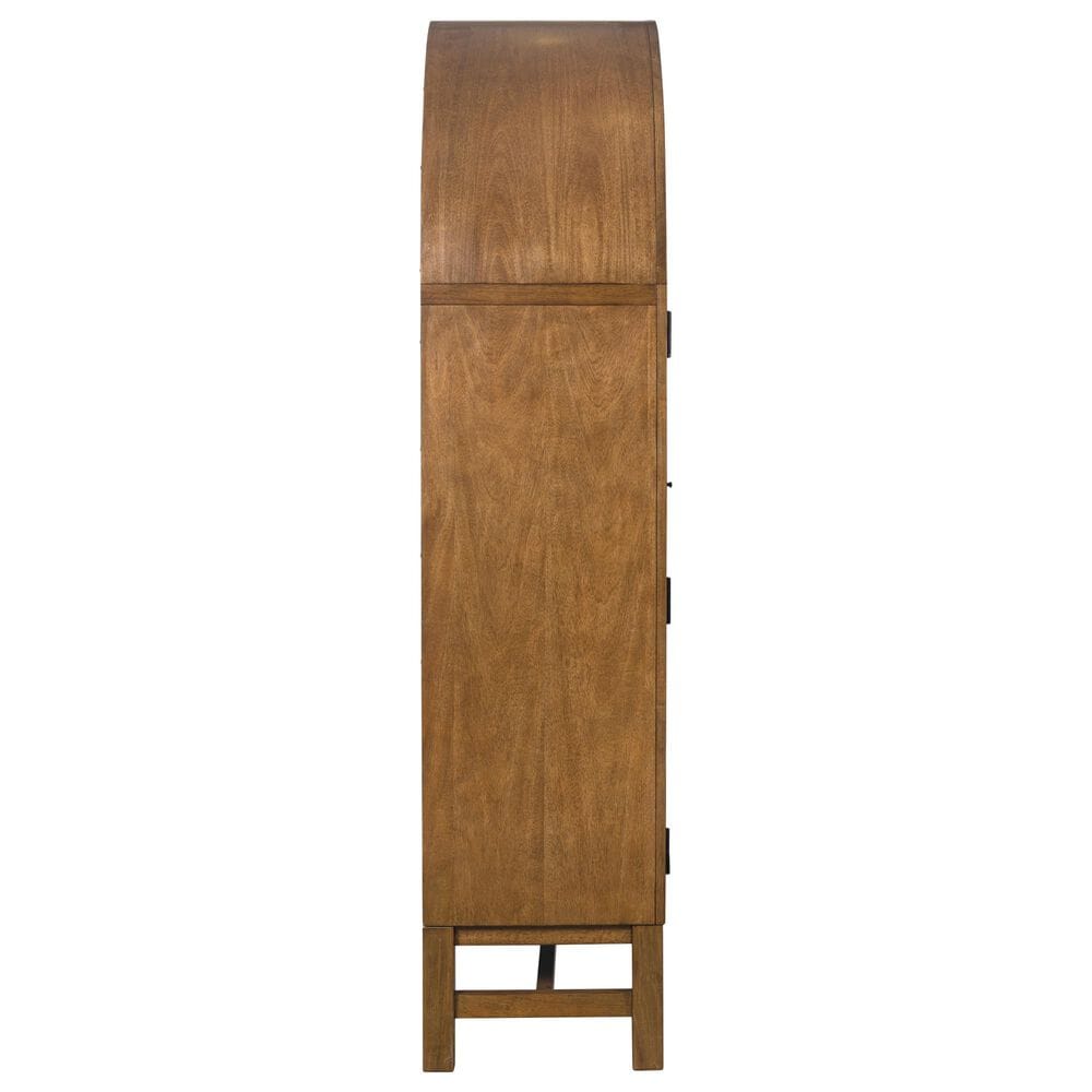 Ashley Greddinton Display Cabinet in Medium Brown and Black, , large