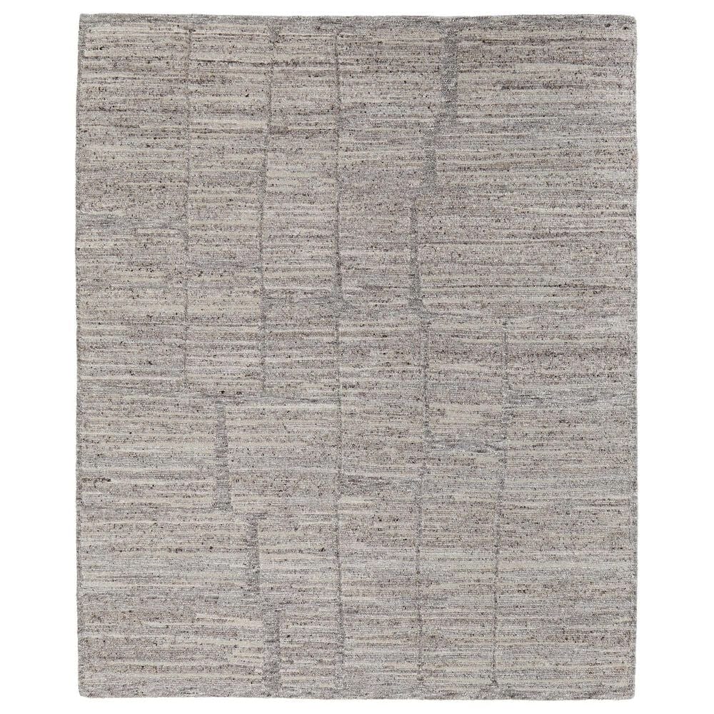 Feizy Navaro 7"9" x 9"9" Gray and Brown Area Rug, , large