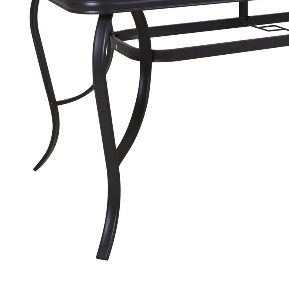 Redline Creation Inc. 7-Piece Rectangular Dining Set in Black, , large