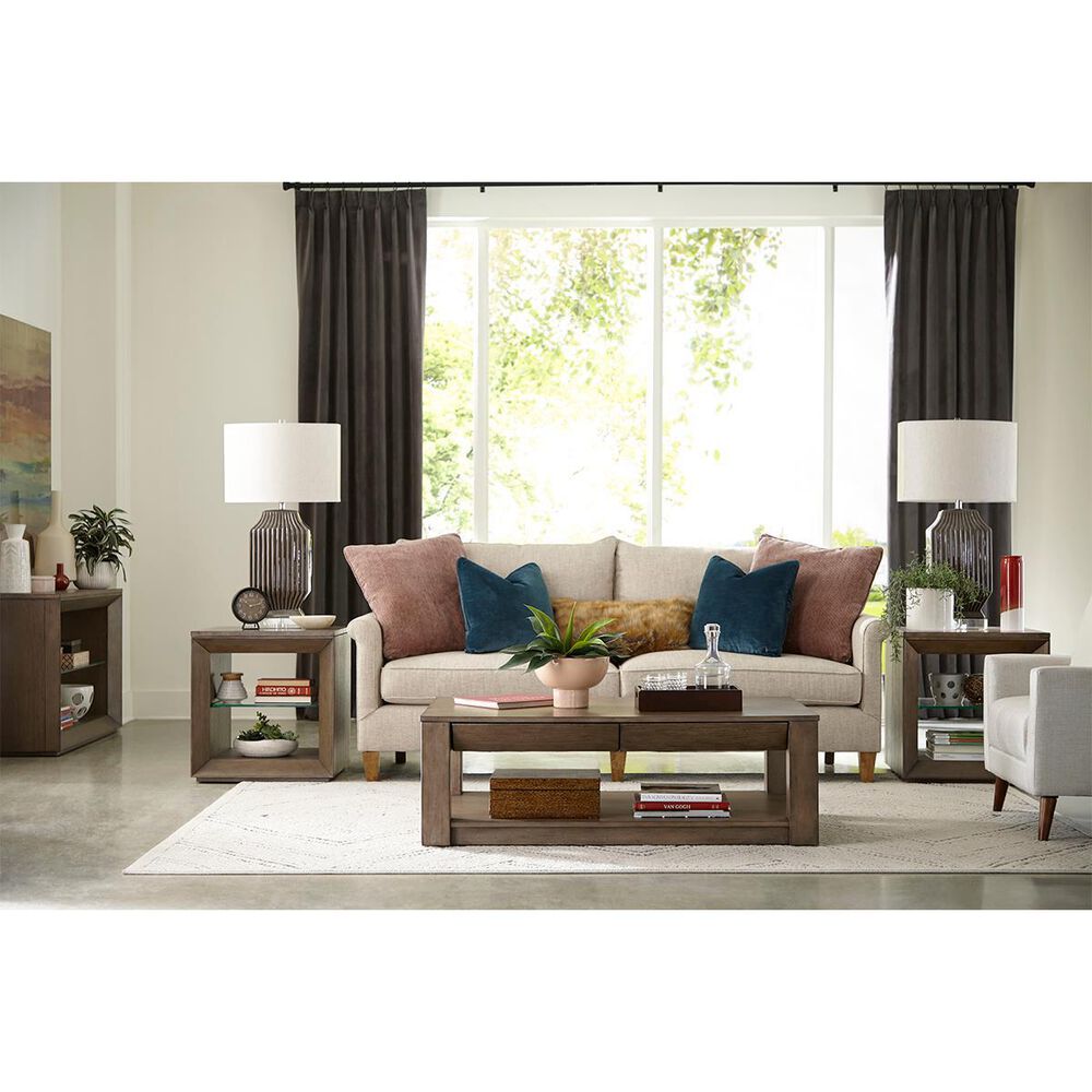 American Drew Paulson Rectangular Coffee Table with Drawers in Cocoa, , large
