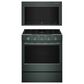 KitchenAid 2-Piece Kitchen Package with 30" Slide-In Smart Gas Range and 30" Over-the-Range Microwave Oven in Juniper, , large