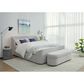 Urban Home Kiki Queen Upholstered Platform Bed in Cotton Ball Boucle, , large