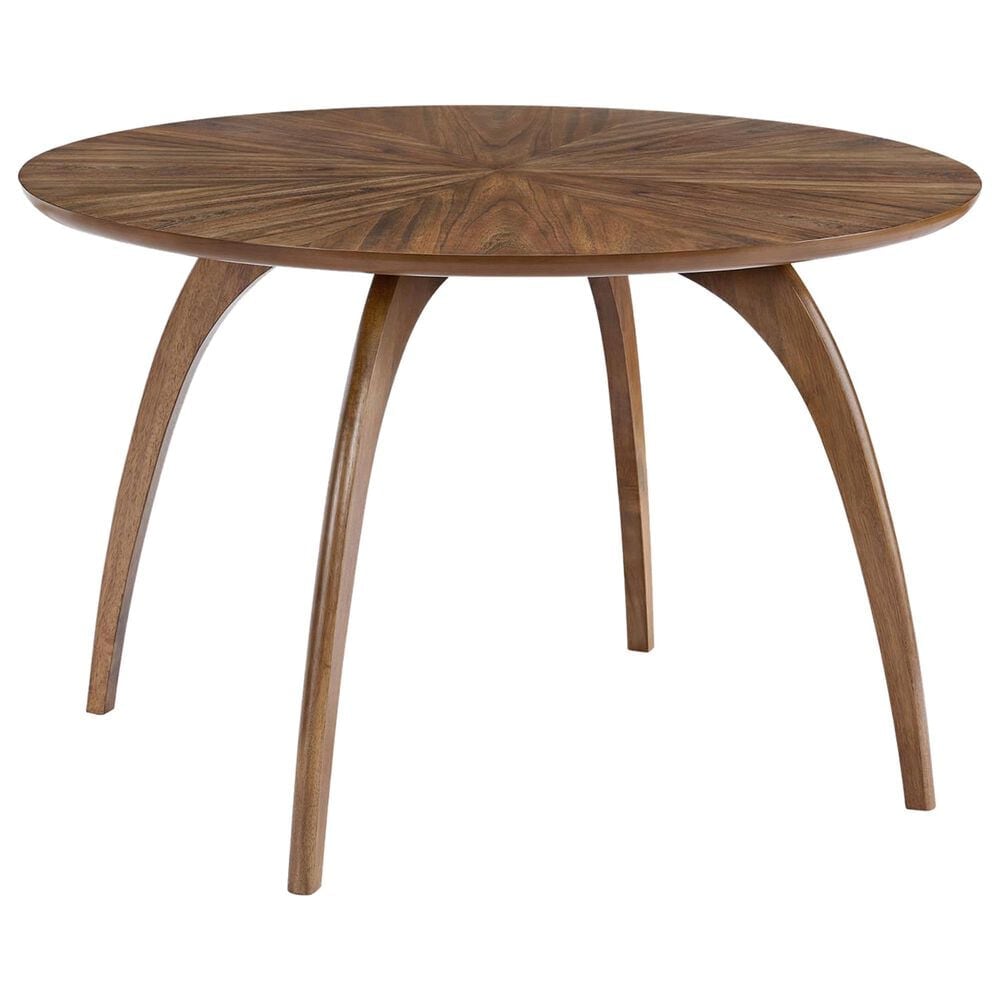 Martin Svensson Home Lax Round Dining Table in Walnut - Table Only, , large