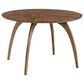 Martin Svensson Home Lax Round Dining Table in Walnut - Table Only, , large