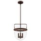 Hunter Karloff 12" 3-Light Pendant in Textured Rust, , large