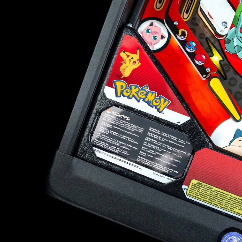 Stern Pinball Pokemon Pro Edition Pinball Machine in Multicolor, , large
