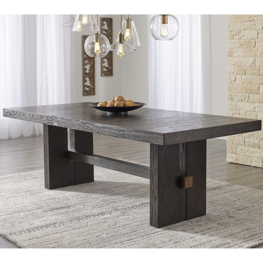 Millenium Burkhaus 72&quot;-90&quot; Dining Table in Dark Brown, , large