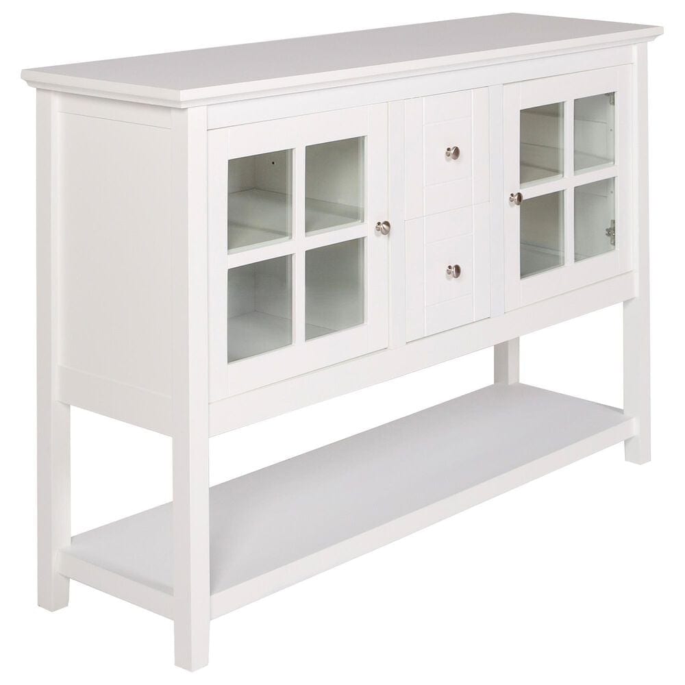 Walker Edison 52&quot; TV Stand in White, , large