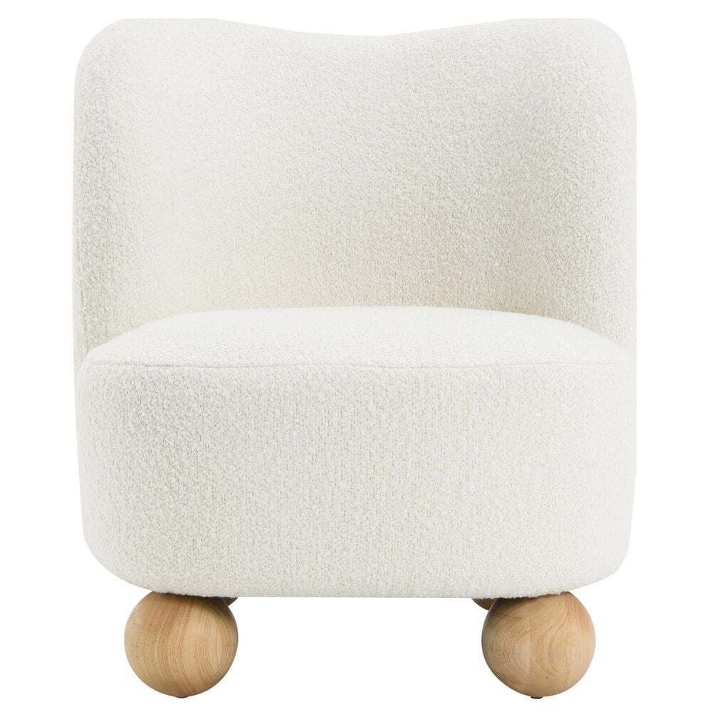 Furniture of America Velra Accent Chair in White, , large