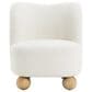 Furniture of America Velra Accent Chair in White, , large