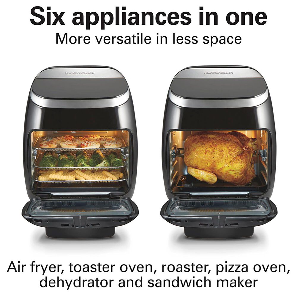 Hamilton Beach 11 Quart Digital Air Fryer Oven with Rotisserie in Gray, , large