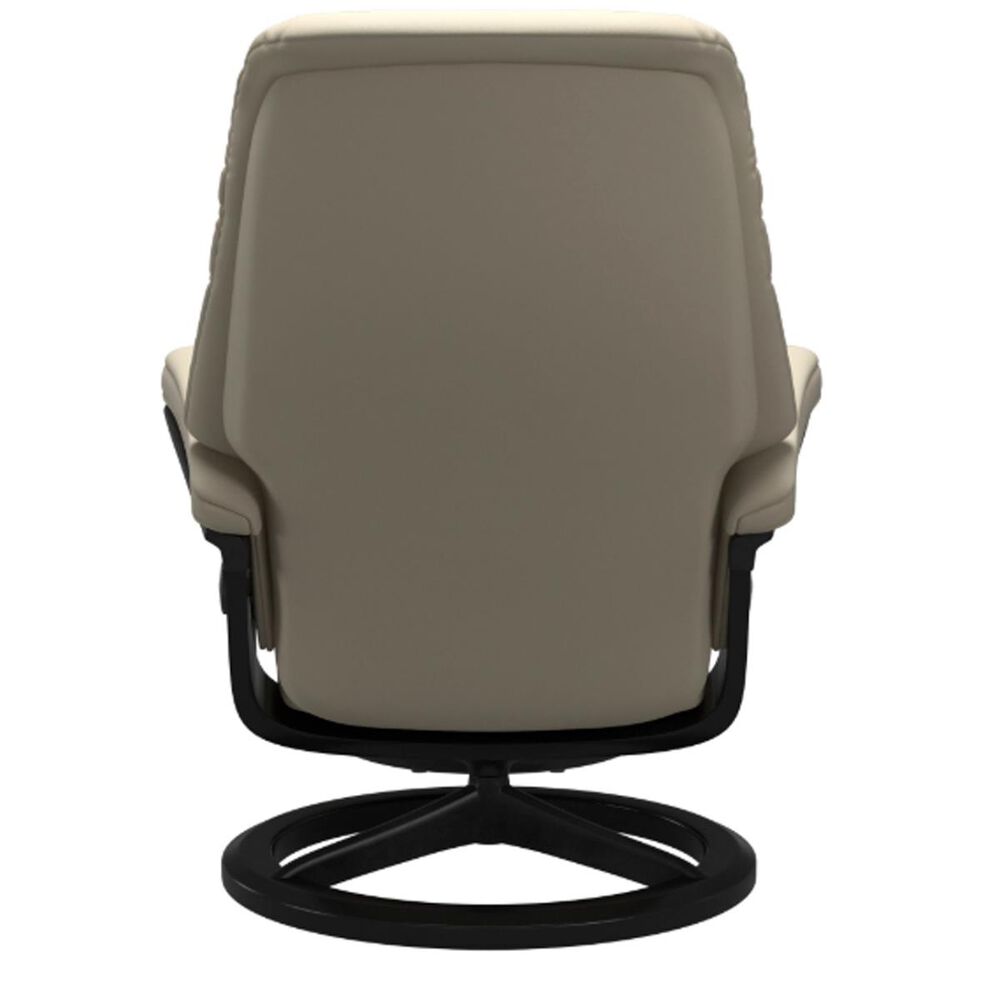 Stressless Sunrise Large Chair and Ottoman in Paloma Grey, , large