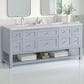 James Martin Vanities Breckenridge 72" Double Bathroom Vanity in Serenity Blue with 3 cm Eternal Jasmine Pearl Quartz Top and Rectangular Sinks, , large