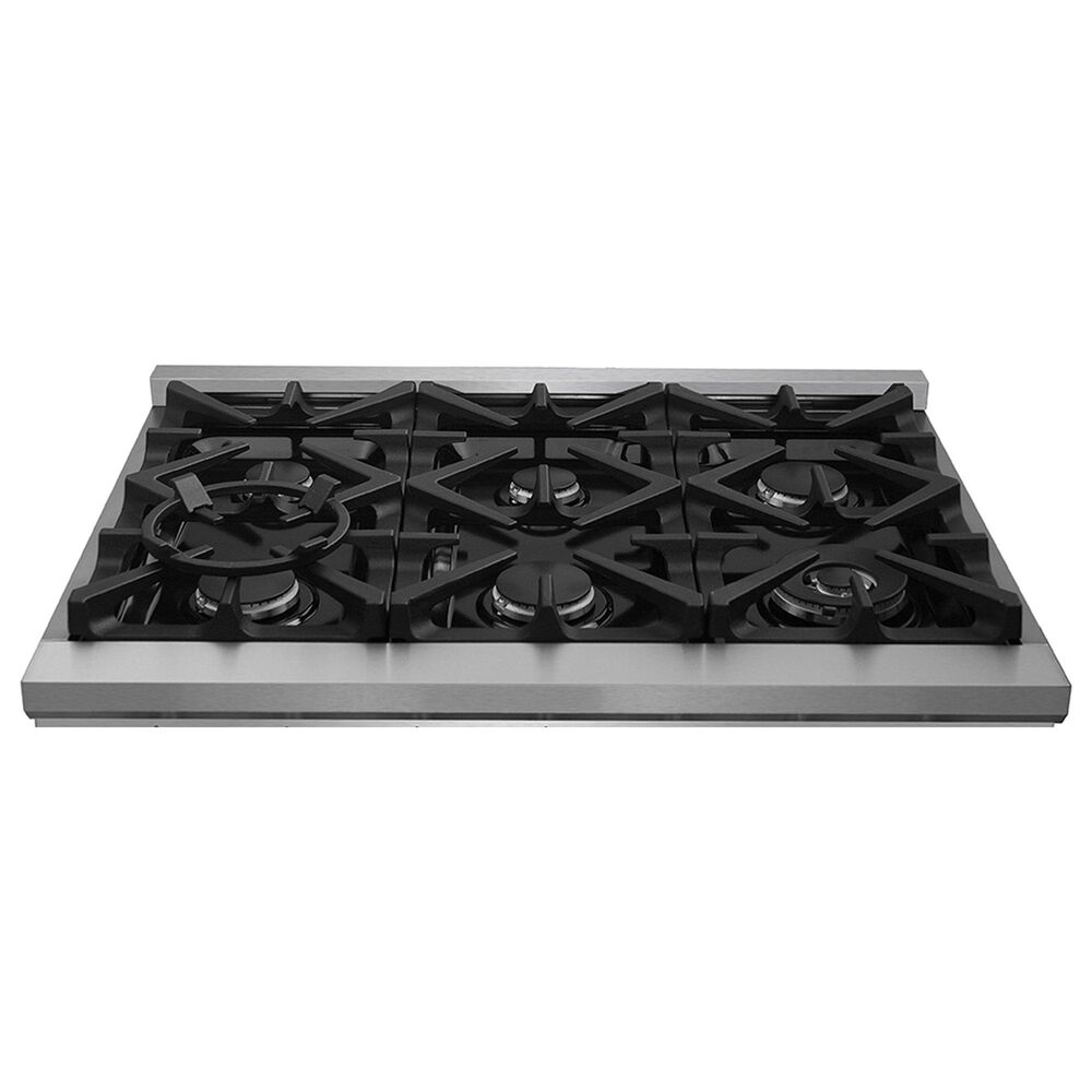 Forno Massimo 36" Freestanding Dual Fuel Range in Stainless Steel, , large