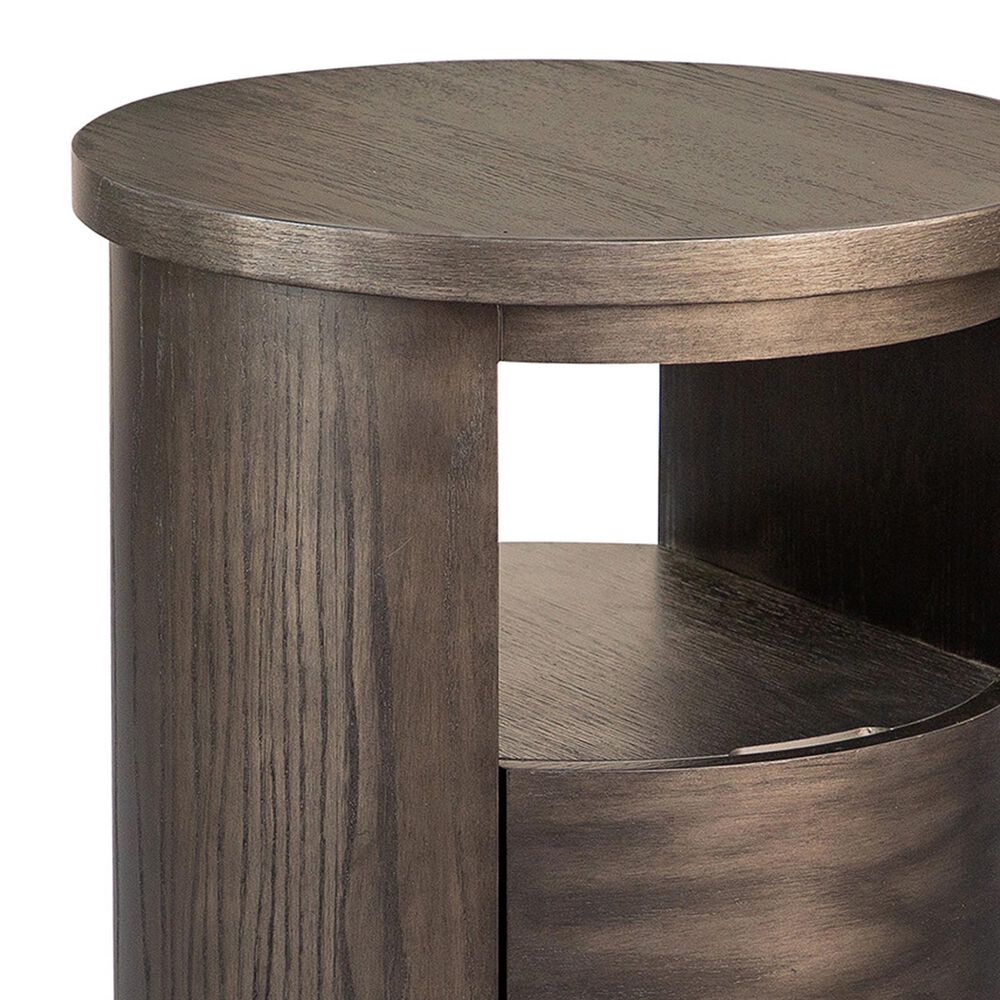 Nicolette Home Bosley Round End Table in Coffee Bean, , large