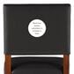 Linden Boulevard Brook Counter Stool with Black Upholstery in Cherry, , large