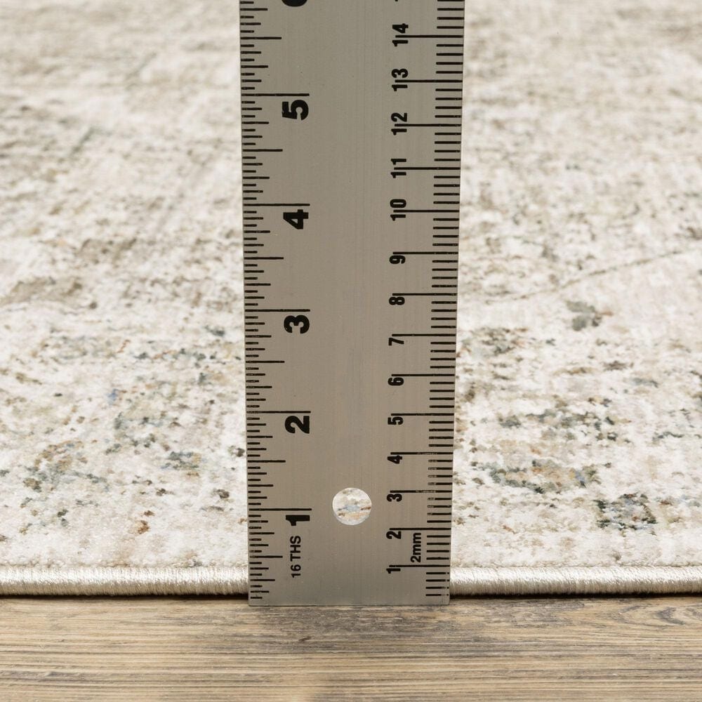 Oriental Weavers Avalon AVA08 Beige and Grey 2&#39;7&quot; x 7&#39;7&quot;Runner, , large