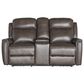 Bassett P2 ZG Leather Rec con loveseat in Sable, , large