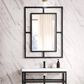 James Martin Vanities Boston 30" Rectangular Mirror in Matte Black, , large